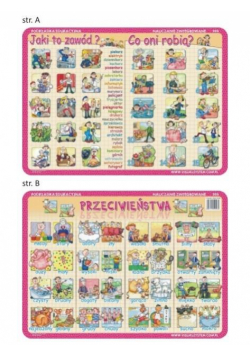 Podkładka edu. 006 - Przeciwieństwa, zawody, co...