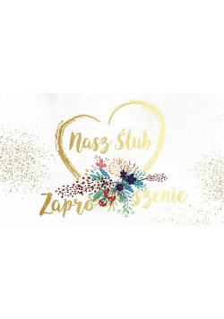 Zaproszenie PMZ-086 Ślub (5 szt.)