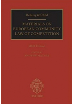 Materials on European Community Competition Law