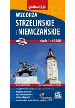 Mapa turystyczna - Wzgórza Strzelińskie i Niemcz.