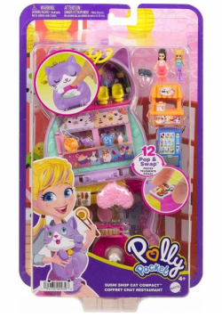 Polly Pocket. Sushi Schop Cat Compact