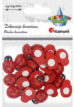 Dekoracje samoprzylepne 3D biedronki 14x19mm 24szt