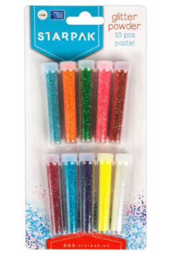 Brokat sypki 10 pastelowych kolorów