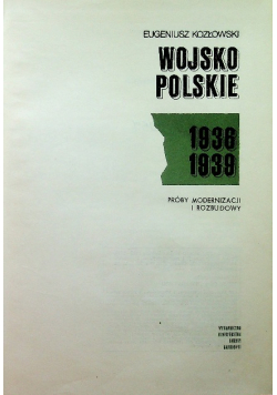 Wojsko Polskie 1936 - 1939