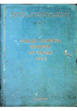 Concise Statistical Yearbook of Poland