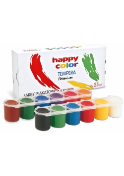 Farby plakatowe Tempera 12 kolorów HAPPY COLOR