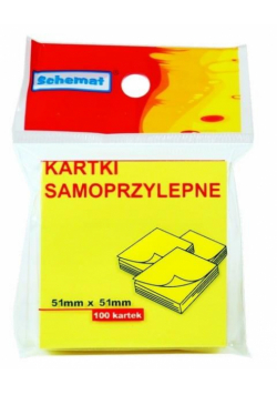 Karteczki samoprzylepne 51x51mm 100szt