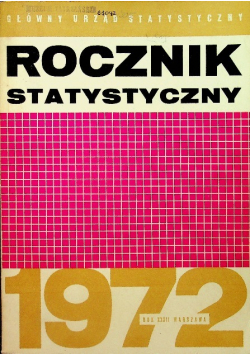 Rocznik statystycznych 1972