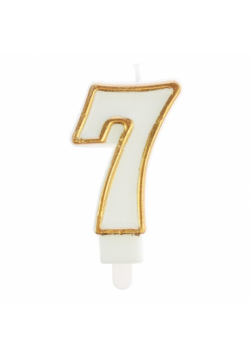 Świeczka 7 złota