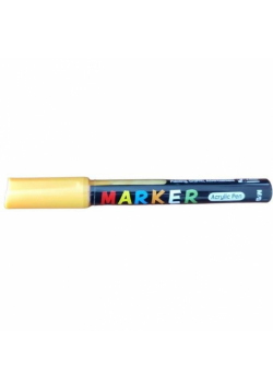 Marker akrylowy 1-2mm jasnożółty (6szt) M&G