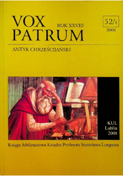 Vox Patrum 52 Antyk chrześcijański