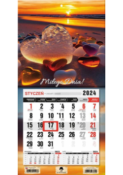 Kalendarz 2024 jednodzielny mini z mag. Plaża