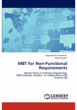 Mbt for Non-Functional Requirements
