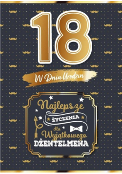 Karnet Urodziny 18 dla niego