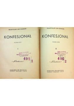 Konfesjonał tom 1 i 2 1949 r.