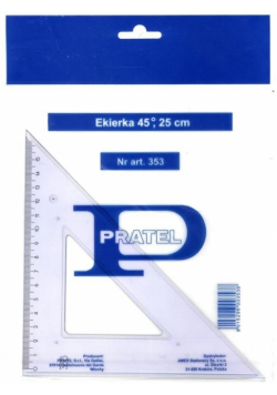 Ekierka 25cm 45 stopni PRATEL