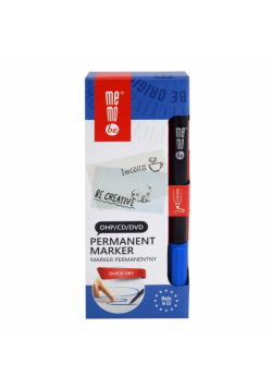 Marker permanent. 1-1,5mm niebieski (10szt) MemoBe