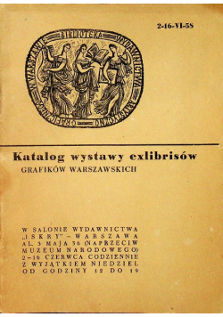 Katalog wystawy exlibrisów
