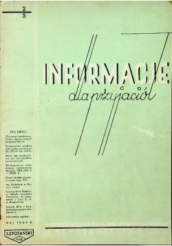 Informacje dla przyjaciół
