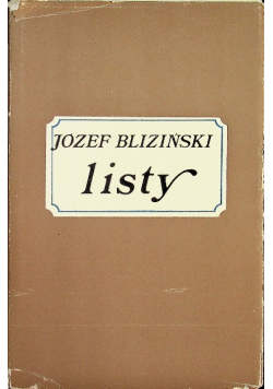 Bliziński Listy