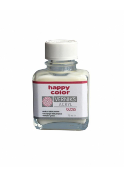 Werniks akrylowy 75ml przeźroczysty HAPPY COLOR