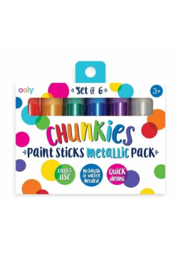 Farby w kredce Chunkies Paint Sticks Metallic 6szt