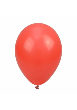 Balony pastelowe jednokolorowe czerwone 24cm 10szt