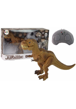 Dinozaur R/C Tyranozaur brązowy z dźwiękiem