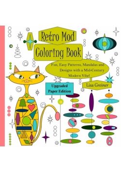 Retro Mod Coloring Book (Upgraded Paper Edition)