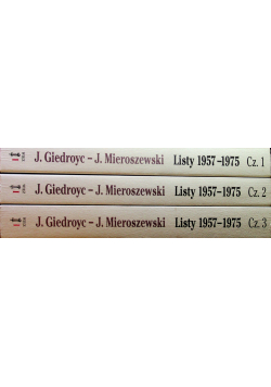 Listy 1957-1975, Część 1-3