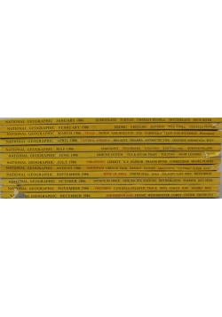 National geographic 12 numerów 1986