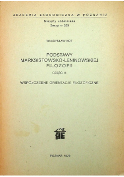 Podstawy marksistowsko-leninowskiej filozofii