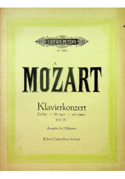 Konzert es dur fur Klavier und Orchester