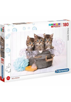 Puzzle 180 Super Kolor Lovely kittens