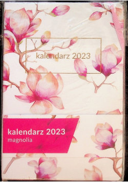 Kal 2023 Magnolia A5 DNS biało-różowy