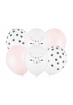 Balony Kotki 30cm 6szt