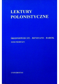 Lektury polonistyczne Tom I