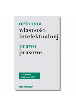 Ochrona własności intelektualnej. Prawo prasowe BR