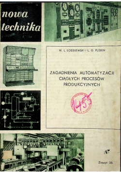 Zagadnienia automatyzacji ciągłych procesów produkcyjnych
