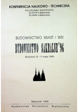 Budownictwo miast i wsi budownictwo sakralne 1996