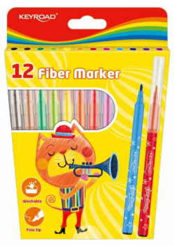 Flamastry Fiber Marker 12szt