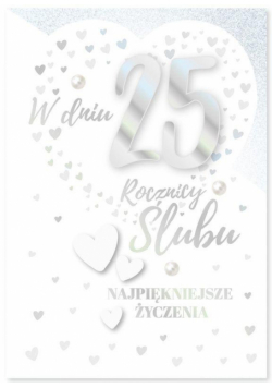 Karnet B6 DK-808 25. Rocznica ślubu