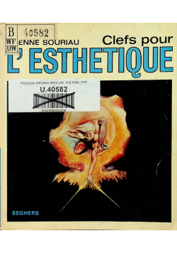 Clefs pour LEsthetique Etienne Souriau
