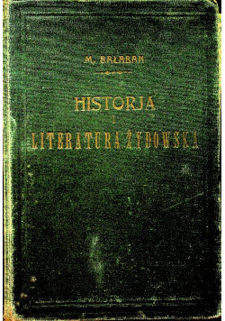 Historja i literatura żydowska tom III 1925 r.