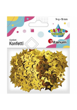 Konfetti Gwiazdki złote14g