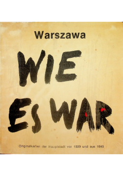 Warszawa wie es war