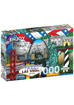 Puzzle 1000 Atrakcje turystyczne w USA