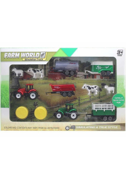 Farma. Pojazdy rolnicze + zwierzęta