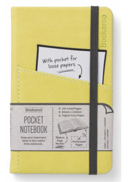 Bookaroo Notatnik Journal Pocket A6 - Limonkowy