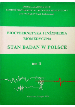 Biocybernetyka i inżynieria biomedyczna Tom II
